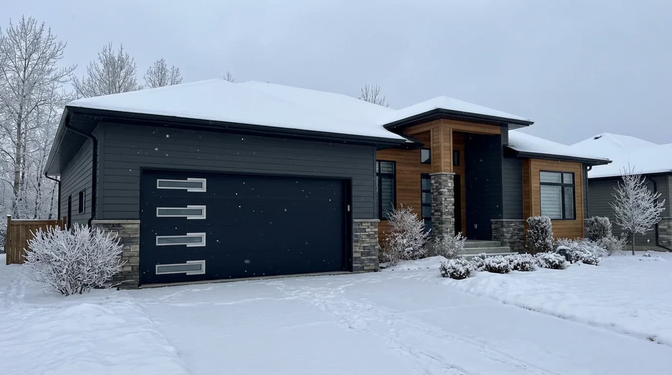 Saskatoon new development overhead garage door