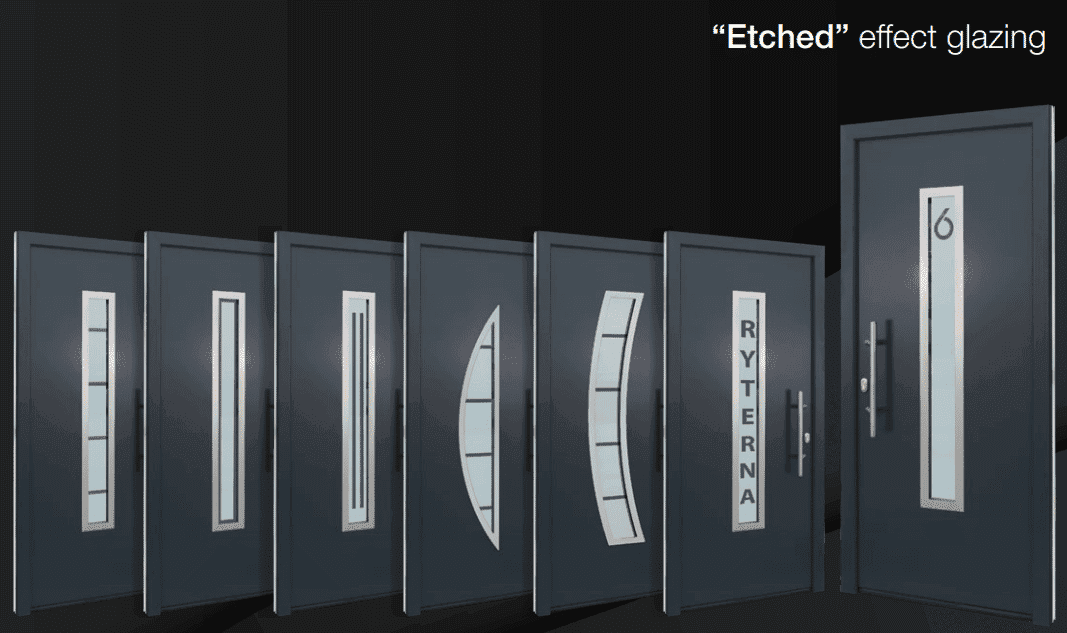 Glass glazing options for entry doors