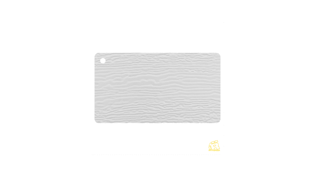Ryterna RAL9016 Traffic White woodgrain finish sample