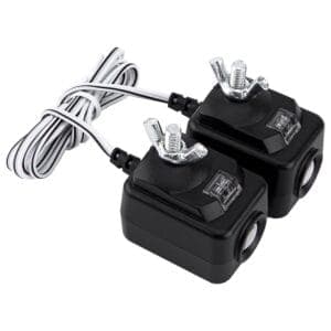 Garage door safety sensors
