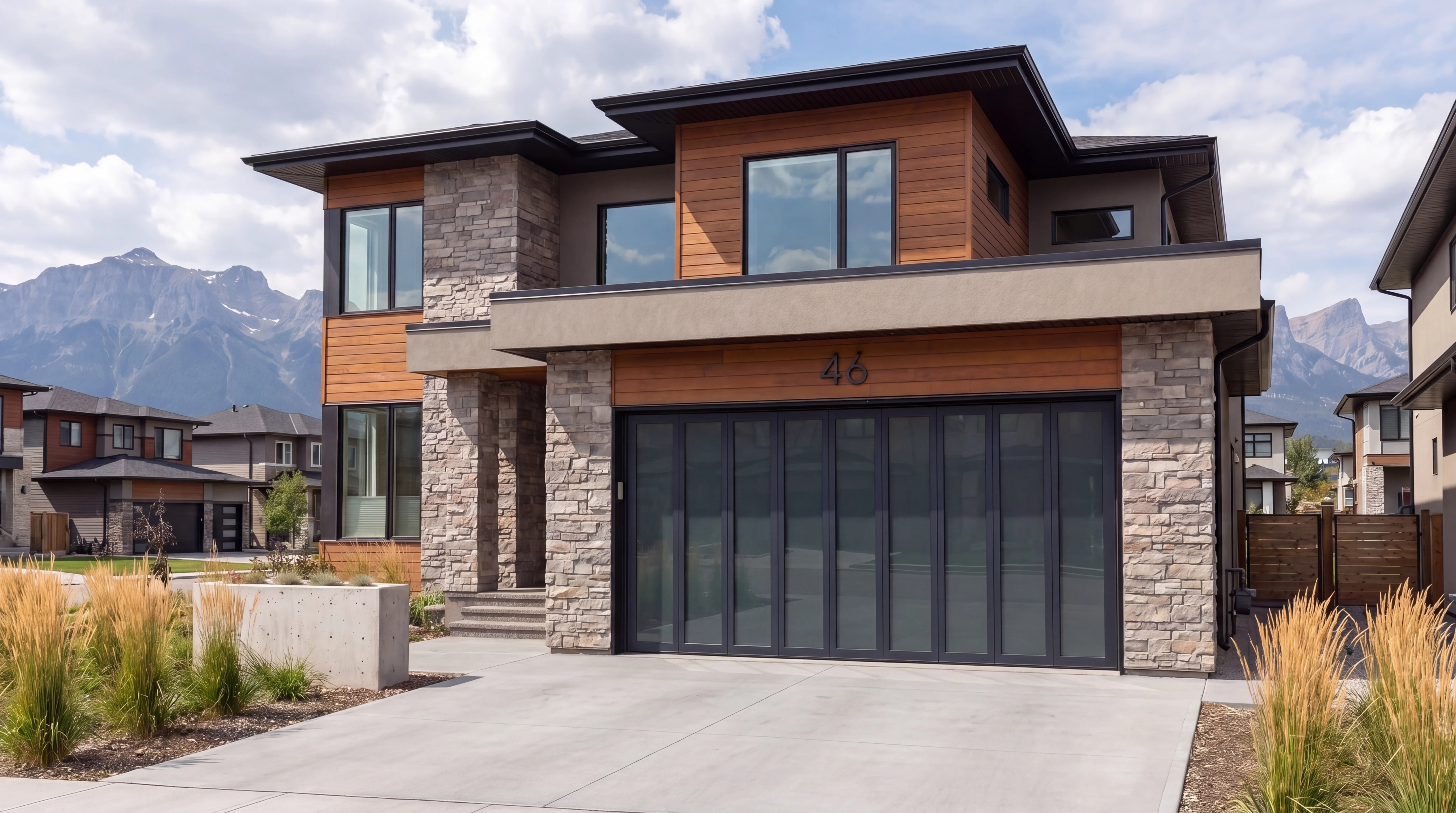 Side-sliding Ryterna garage door installed in Calgary