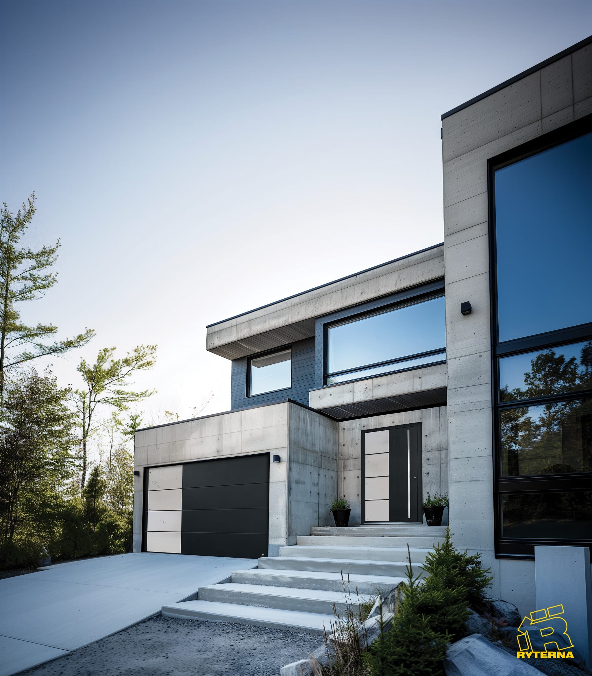 Matching front and garage doors