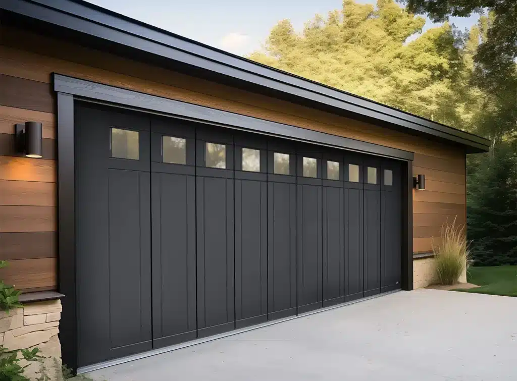 Side-sliding garage door in Calgary