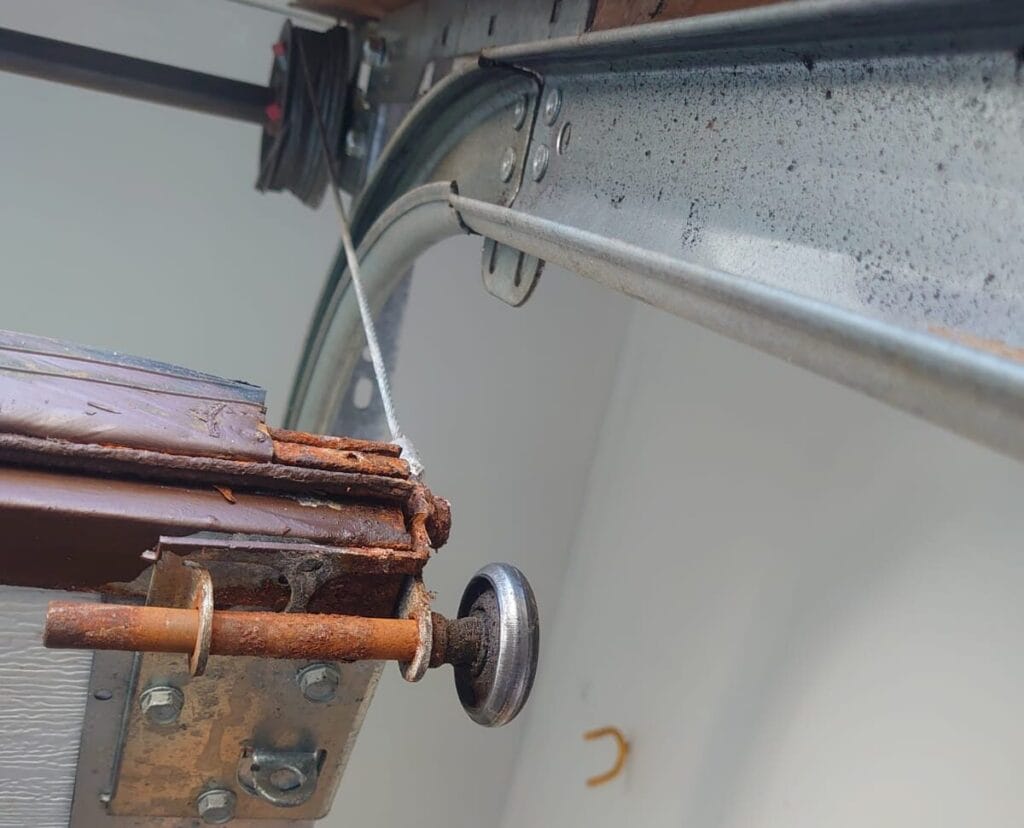 Garage door cable replacement in Calgary