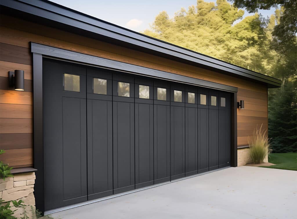 Side-sliding Ryterna garage door installed in Saskatoon